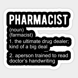 Pharmacist Definition Sticker